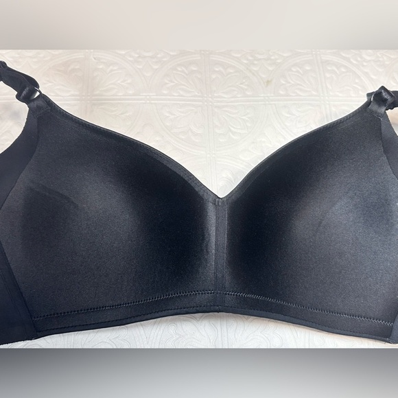 Warner's No Side Effects Wire-Free Bra 01056 Women 40C BLACK wireless 3359 H - Picture 4 of 6